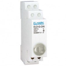 Ενδεικτική Λυχνία Ράγας LED 230V Λευκή ELD-W-DIN 401504